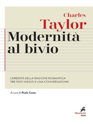 cover image of Modernità al bivio